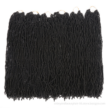 Sister Locks Crochet Hair Micro Locs 18inch Mini Dreadlocks Natural Soft Curly Faux Locs Crochet Braiding Hair